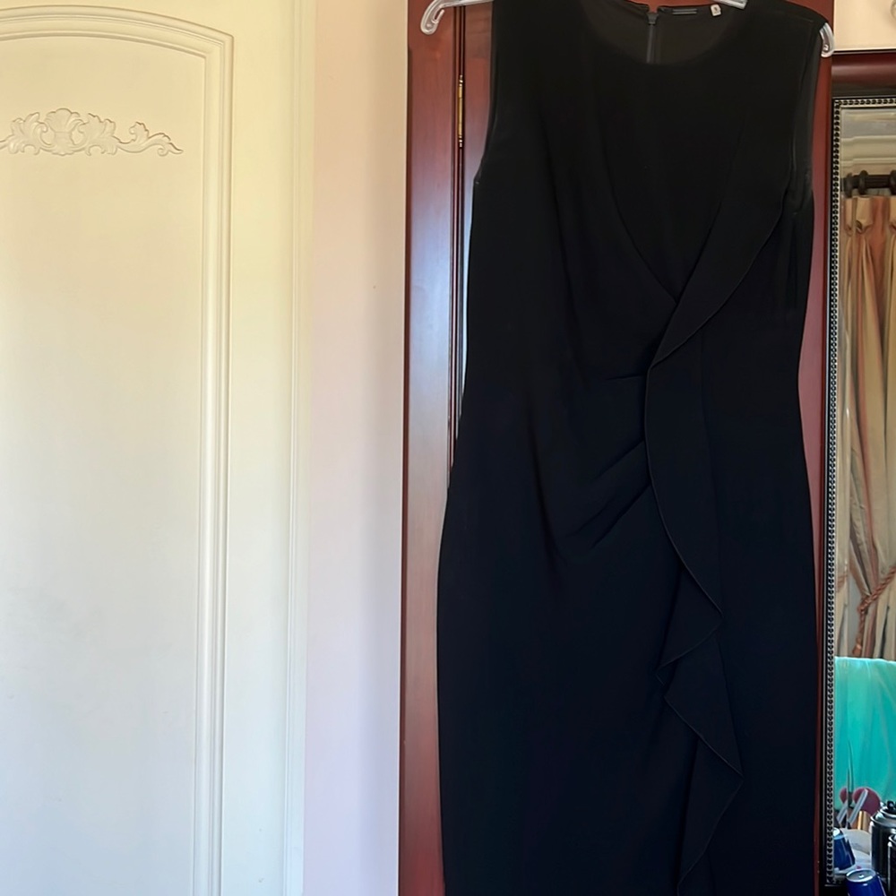 Black crepe dress